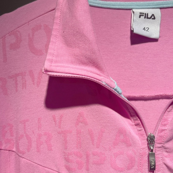 Fila Pink Athletic jacket Size Small EUC - Picture 6 of 7